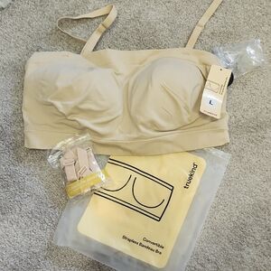 Convertible Strapless Bandeau Bra - Tan